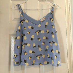 Altar’d State Pineapple and Lemon Tank Top